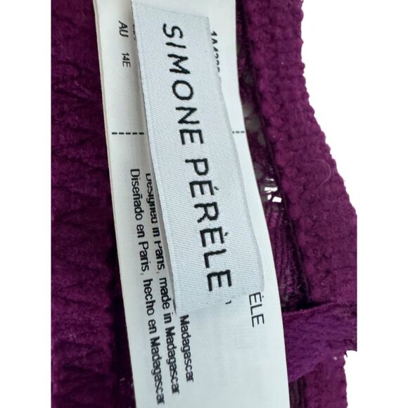 Simone Pérèle Victoire Sheer Demi In Syrah Women's Size 36E - Picture 11 of 16